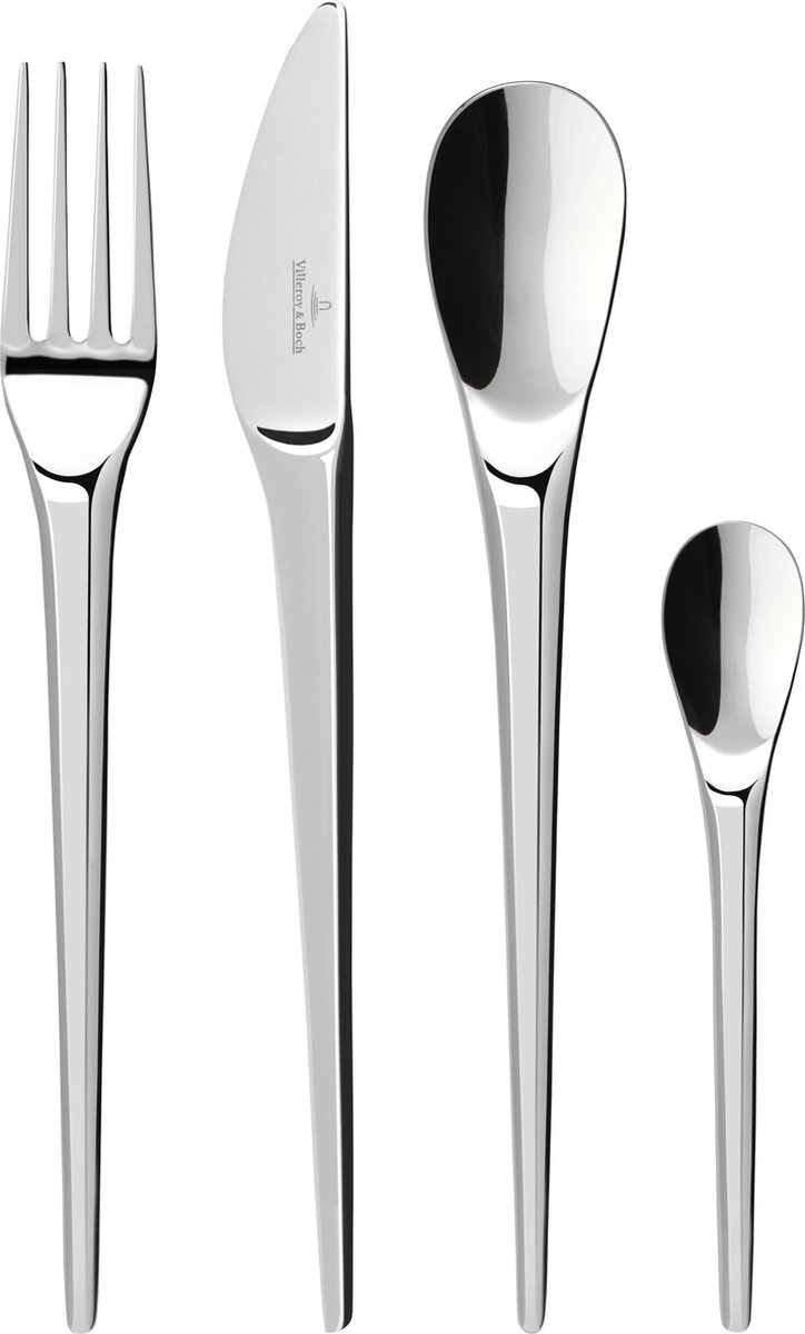 Villeroy & Boch Cubertería NewMoon 24 piezas acero inoxidable