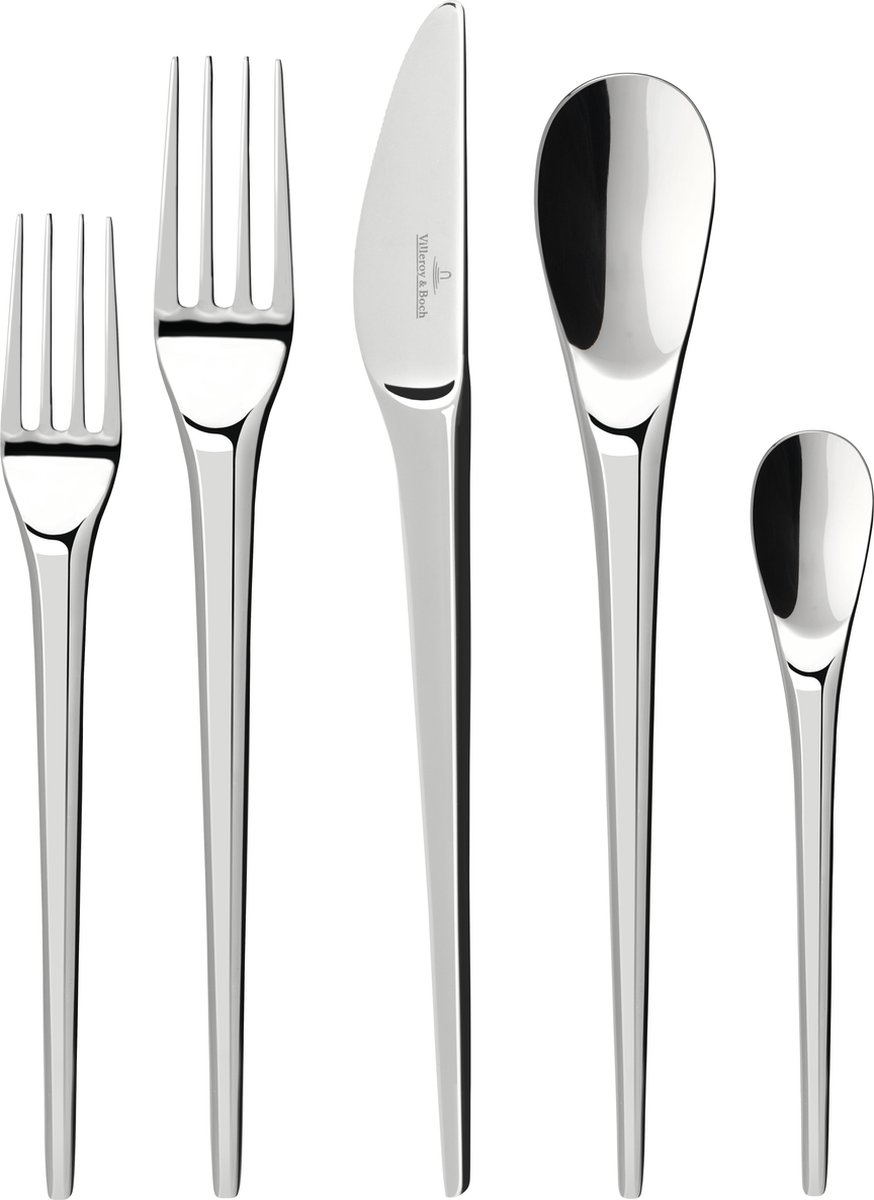 Villeroy & Boch Cubertería NewMoon 30 piezas acero inoxidable