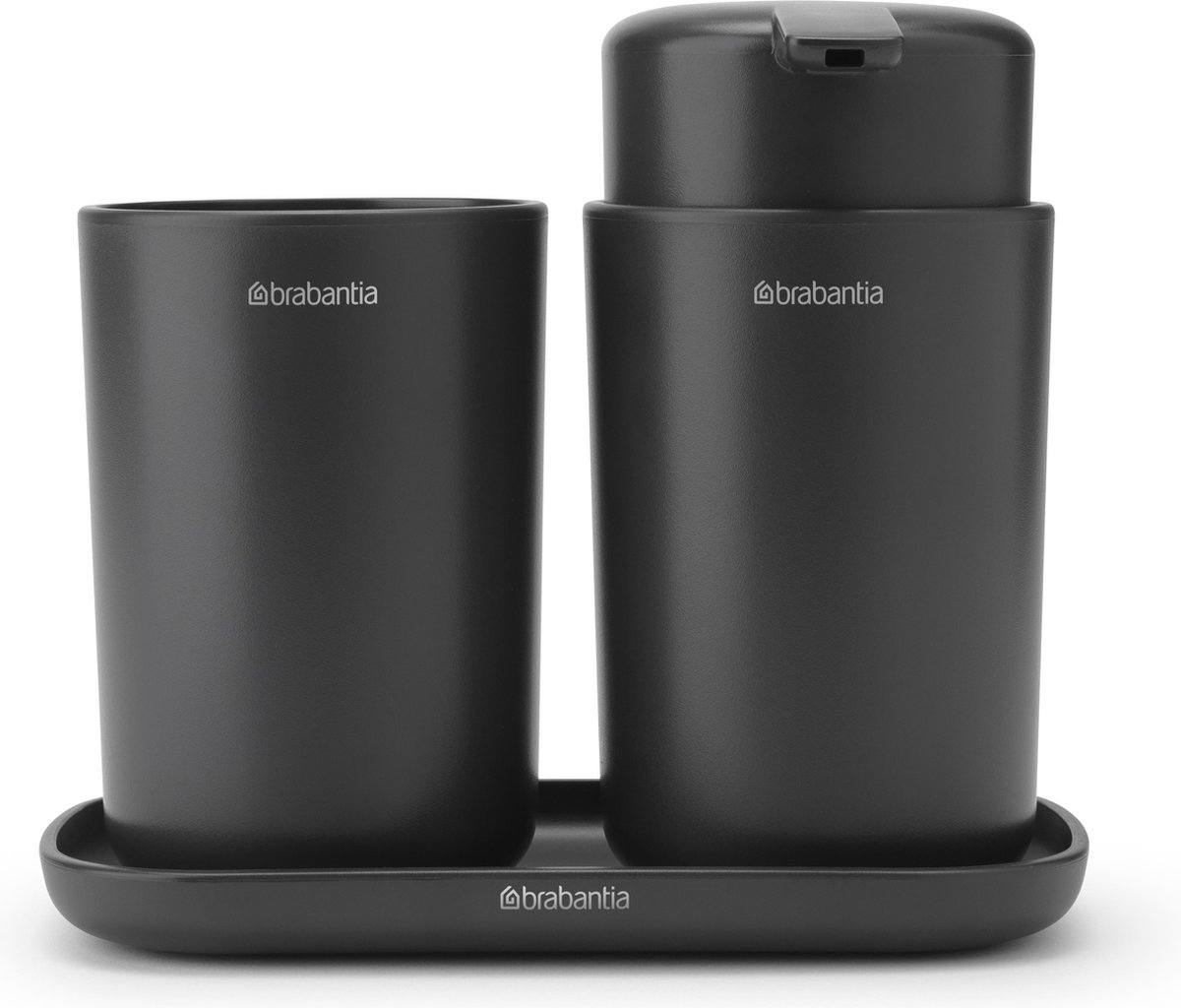 Brabantia Set de accesorios para el baño ReNew Brabantia gris oscuro