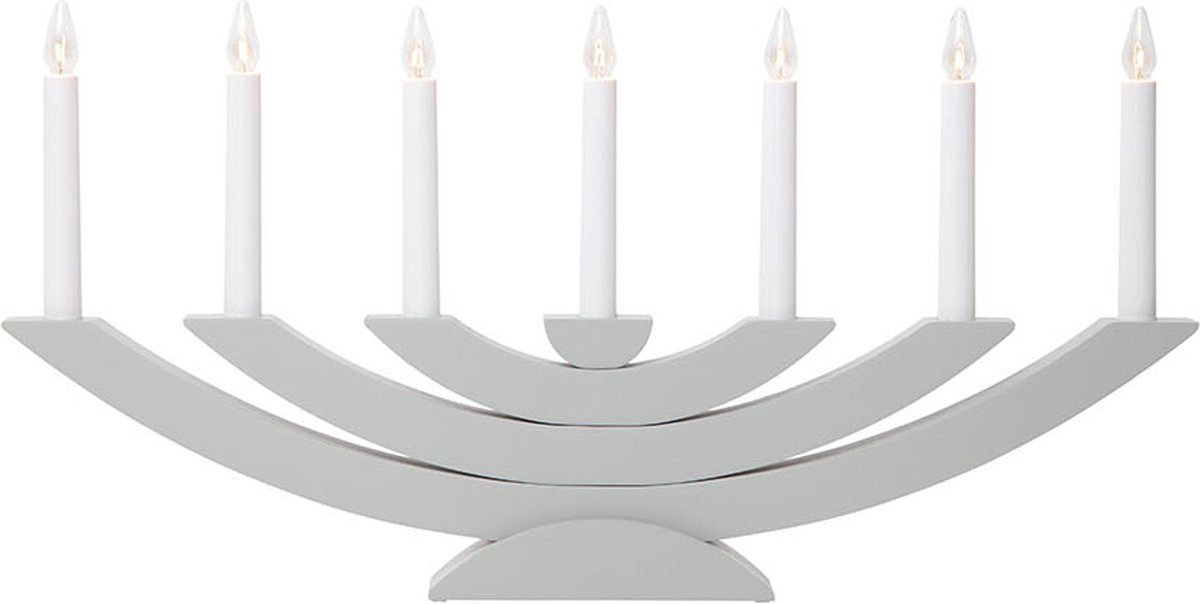 Star Trading Arco di candele dell'Avvento Navida Grigio
