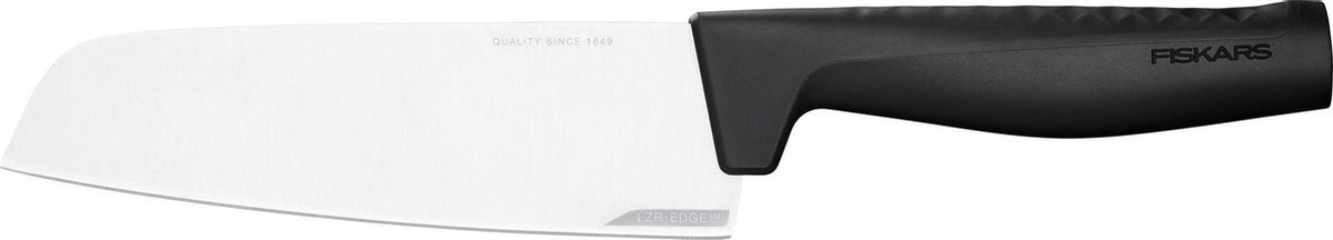 Fiskars Coltello Santoku Hard Edge 16 cm acciaio inossidabile