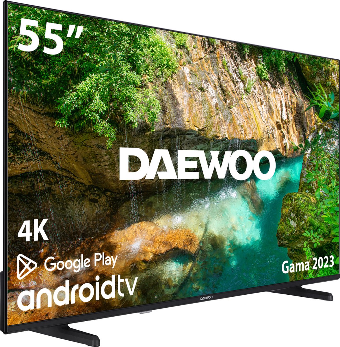 Daewoo 55DM62UA Televisor 139,7 cm (55") 4K Ultra HD Smart TV Wifi Negro