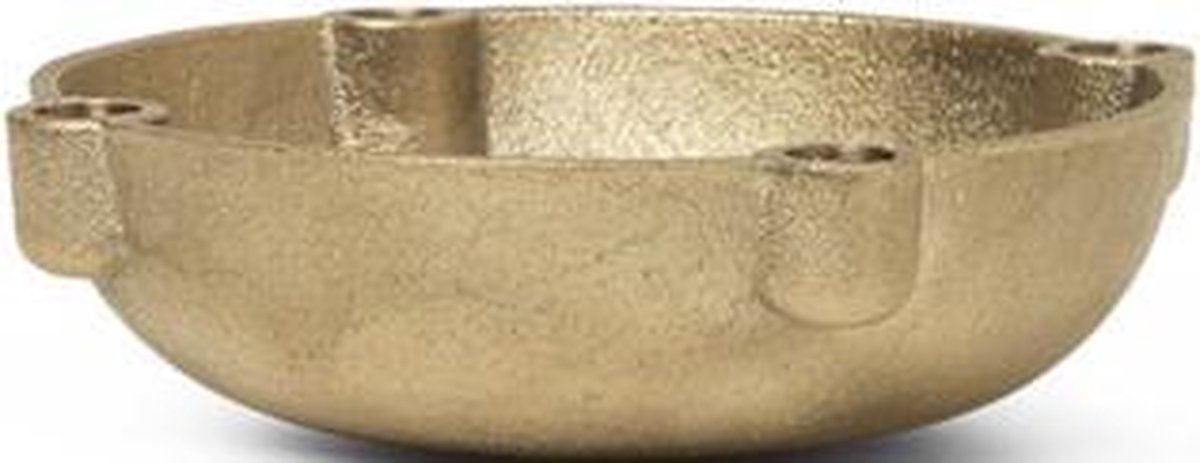 Ferm Living Ciotola portacandele dell'Avvento in ottone brass