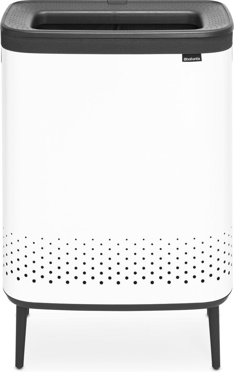 Brabantia Cesto de la ropa Bo high 2x45 L blanco