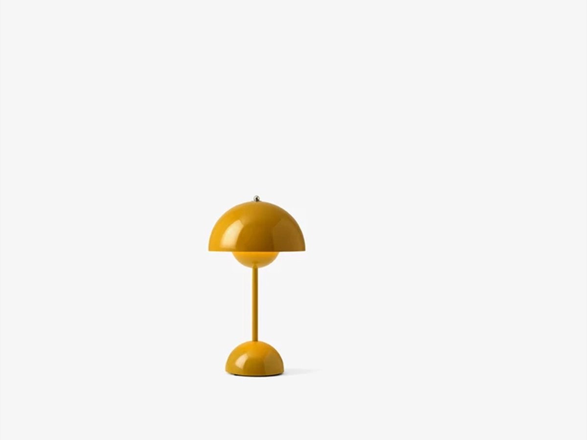 &Tradition Lámpara de mesa Flowerpot portable VP9 Mustard