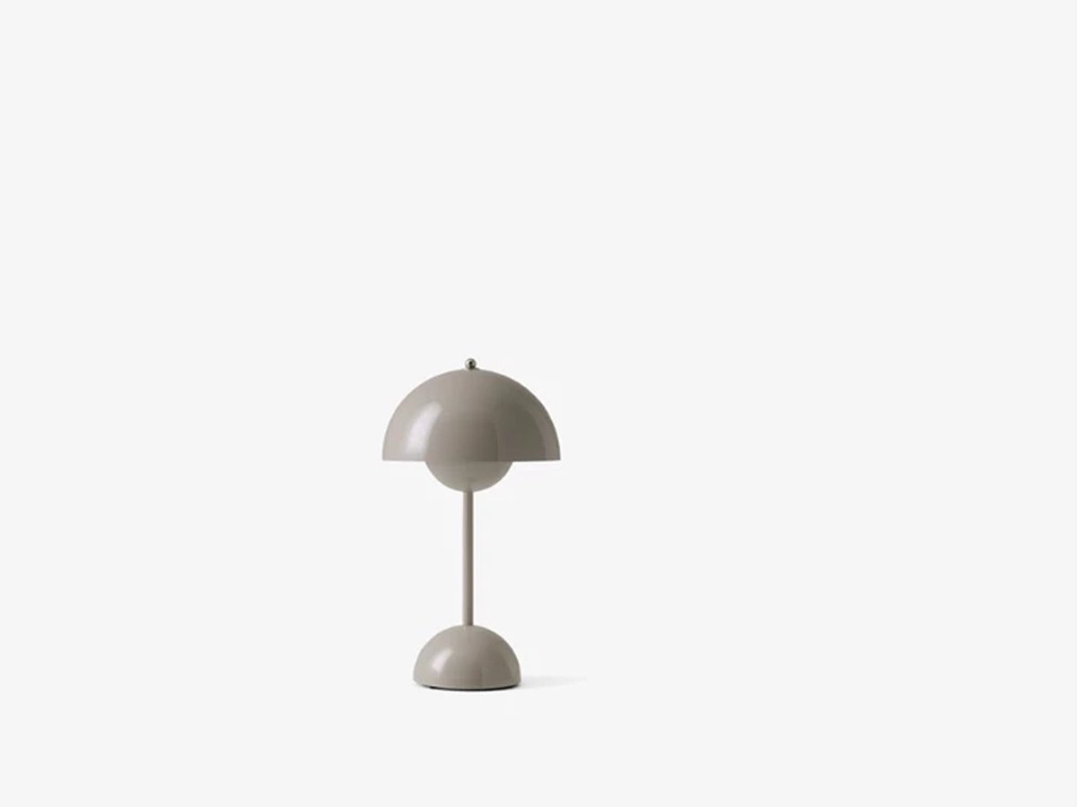&Tradition Lampada da tavolo portatile Flowerpot VP9 grigio beige