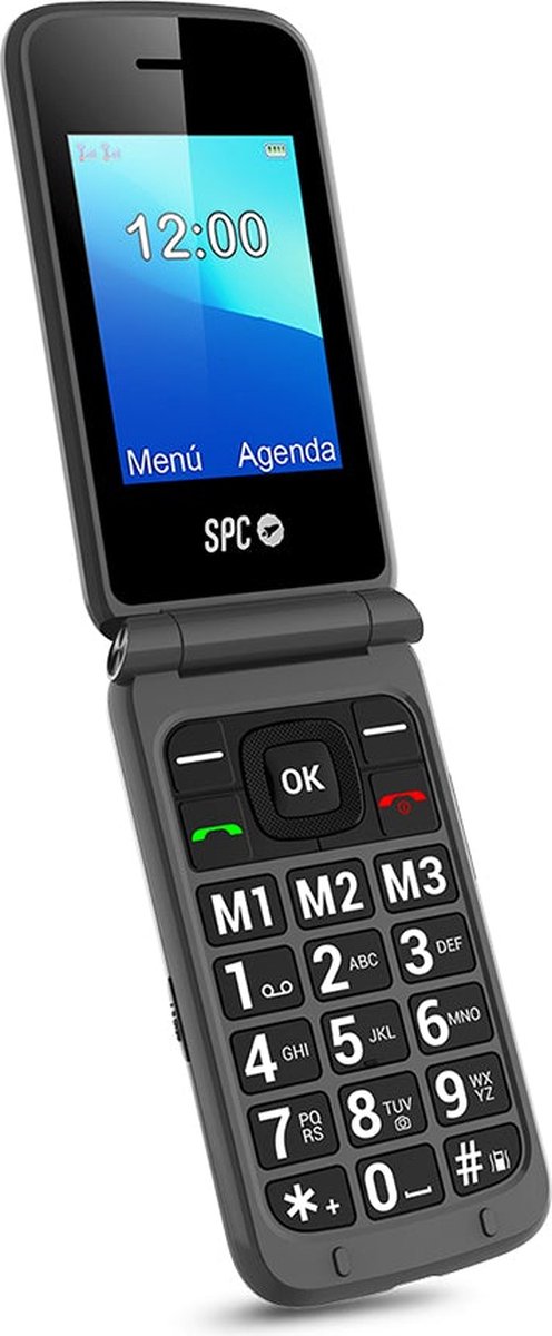 Teléfono Móvil para Mayores SPC Stella 2 | 2.4" | 100 g | Gris
