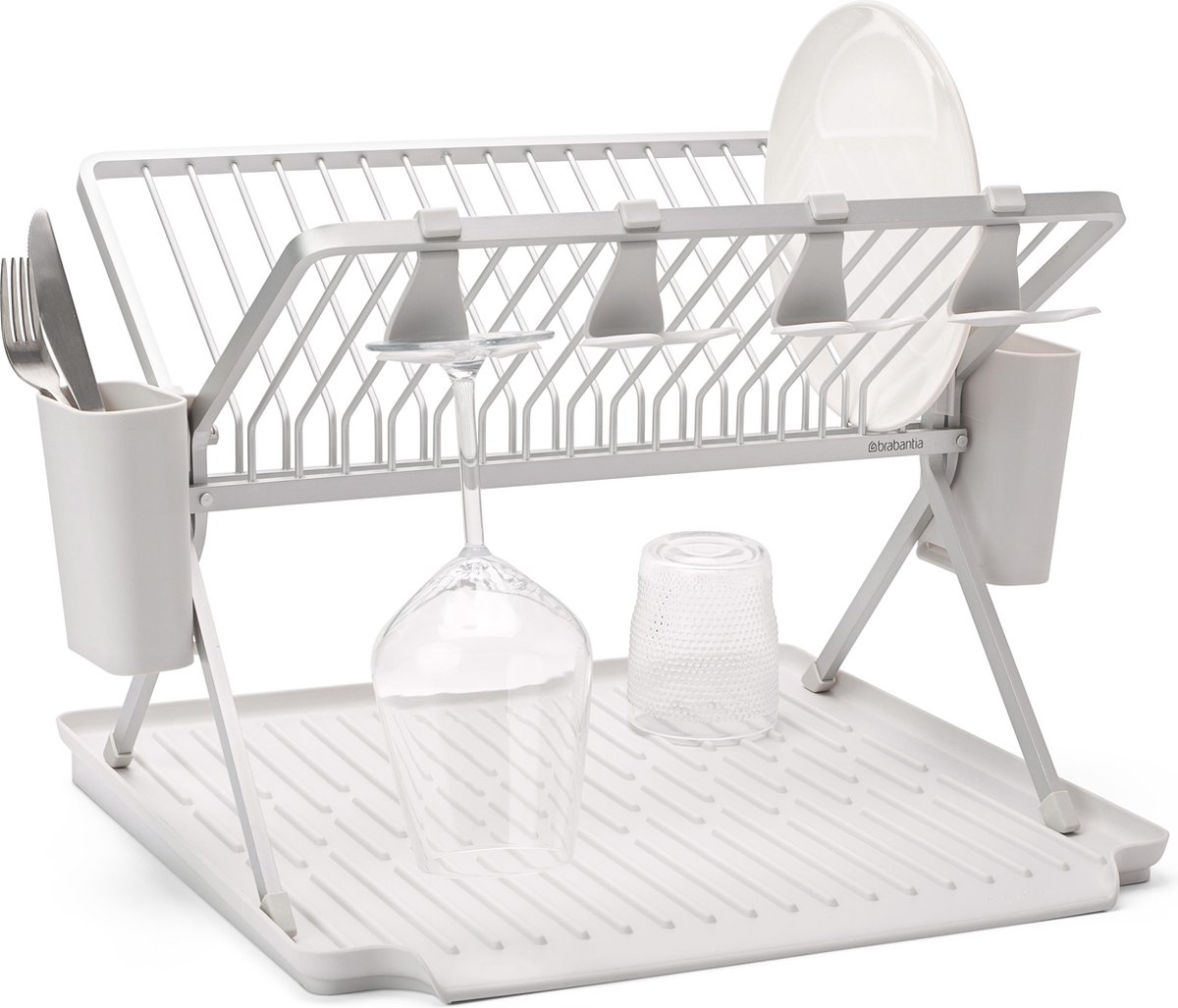 Brabantia Escurreplatos plegable Sinkside 51 cm gris claro