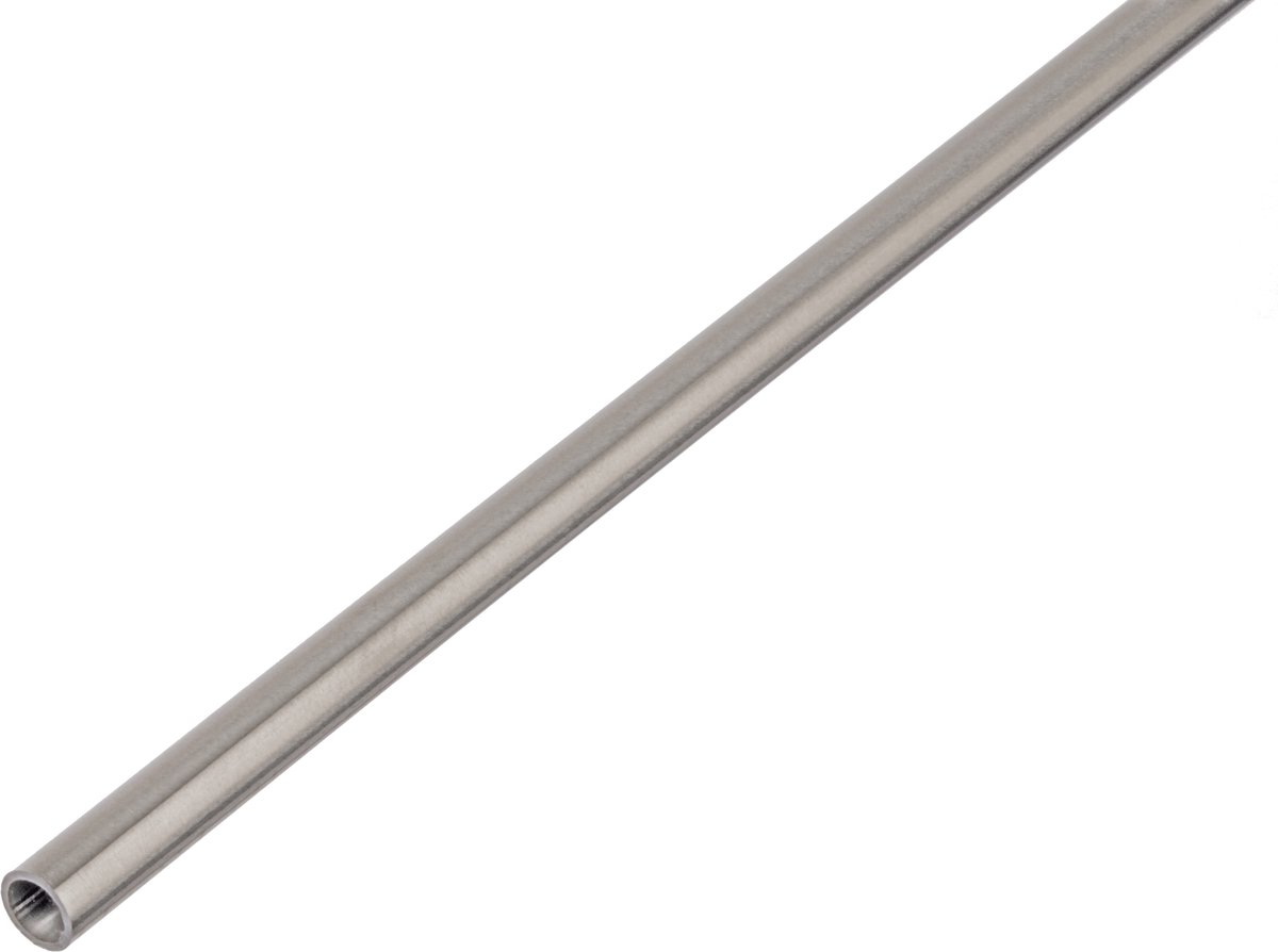 Tubo redondo (Ø x L: 18 x 2.000 mm, Espesor: 1 mm, Sin tratar)