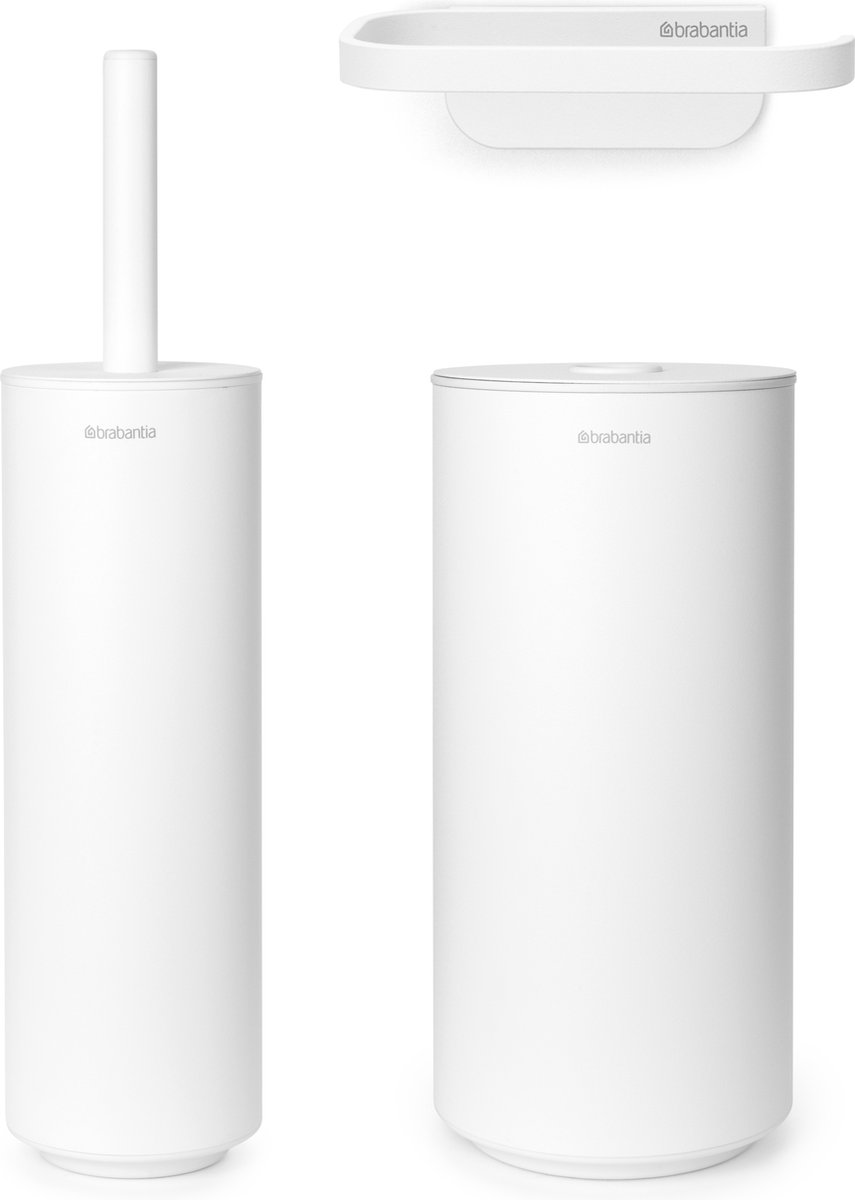 Brabantia Ensemble de toilette Mindset 3 pièces Mineral Fresh White