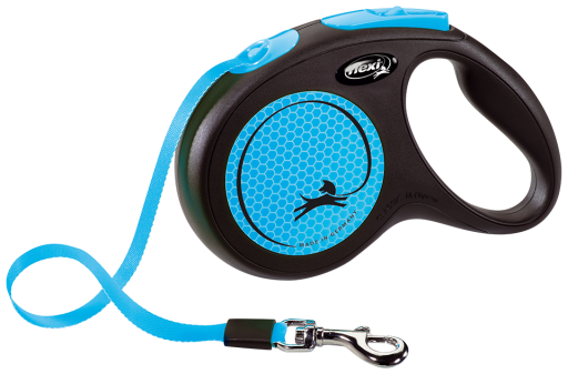 Hundeleine Flexi NEW NEON Blau M