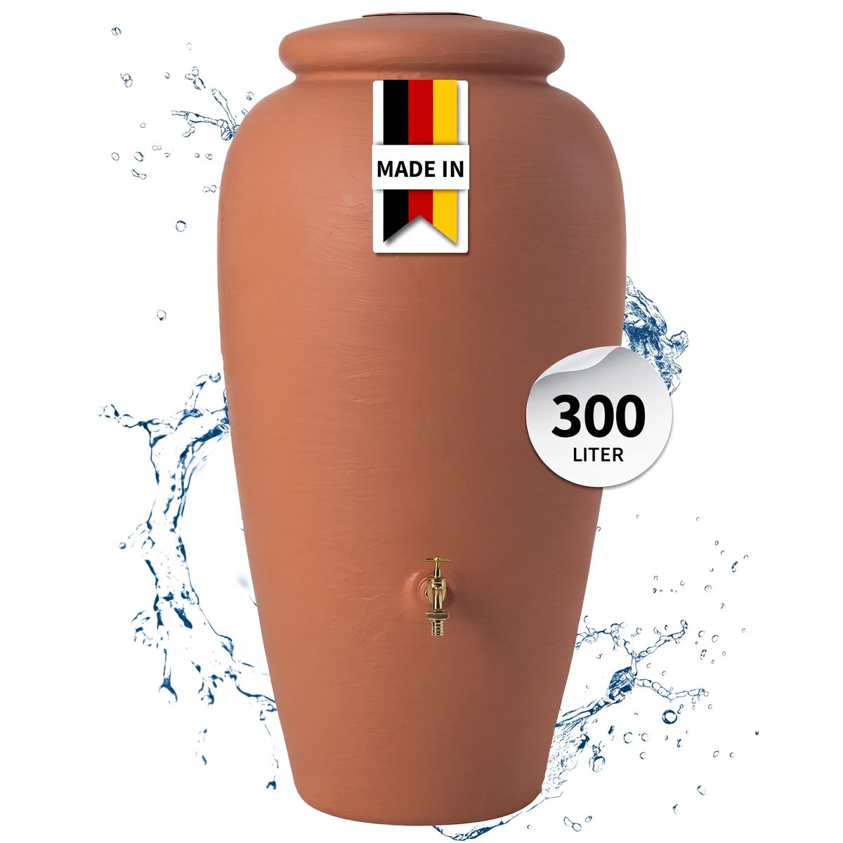 Classic Line Depósito de aguas pluviales (300 l, Terracota)