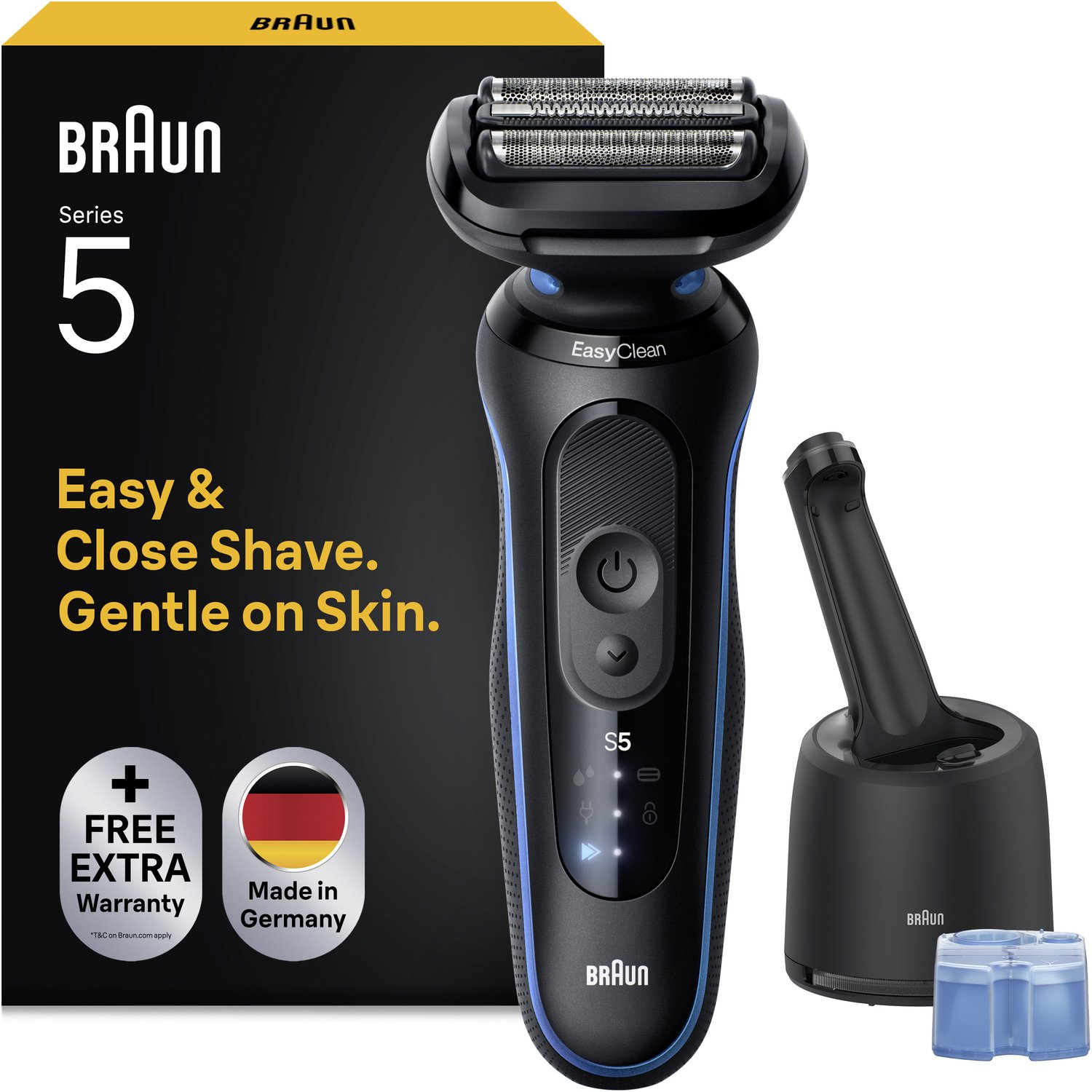 Braun Series 5 52-B7000cc Máquina de afeitar de láminas Recortadora Negro
