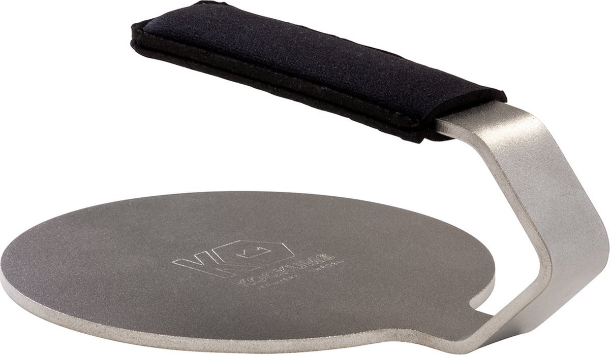 Kockums Jernverk Pressa per hamburger Kockums con protezione manico Acciaio inossidabile-neoprene