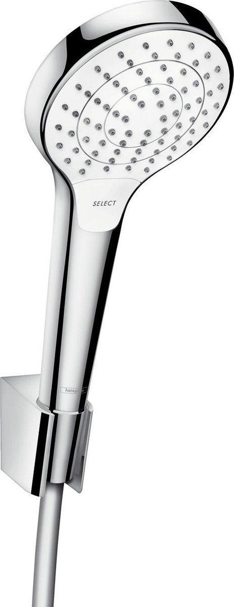 Set de ducha Croma Select S (Número de funciones: 3 ud., Diámetro ducha de mano: 11 cm, Plata)