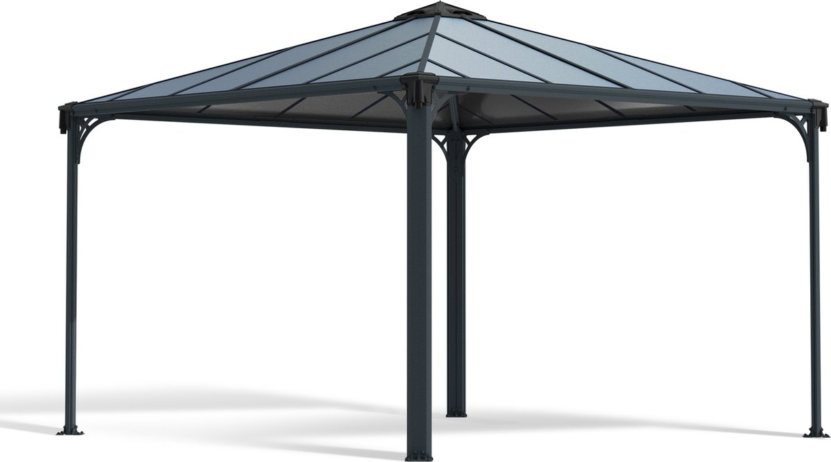 Pérgola estándar Palermo (An x Pr: 295 x 295 cm, Material del armazón: Aluminio, Gris)