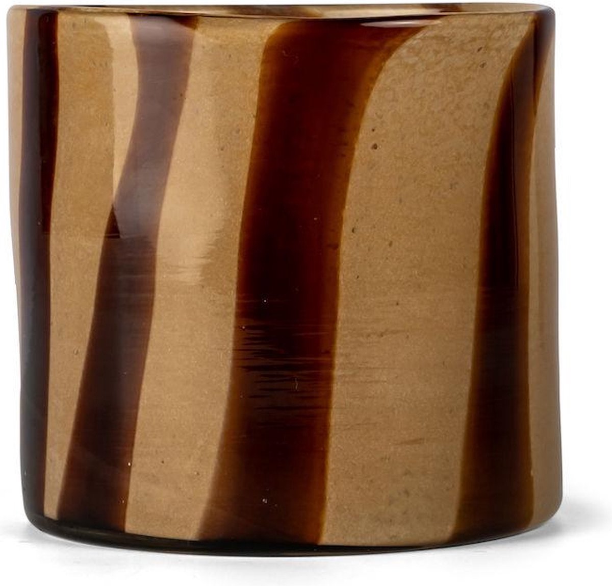 Byon Portavelas-Jarrón Calore M Ø15 cm Brown-beige