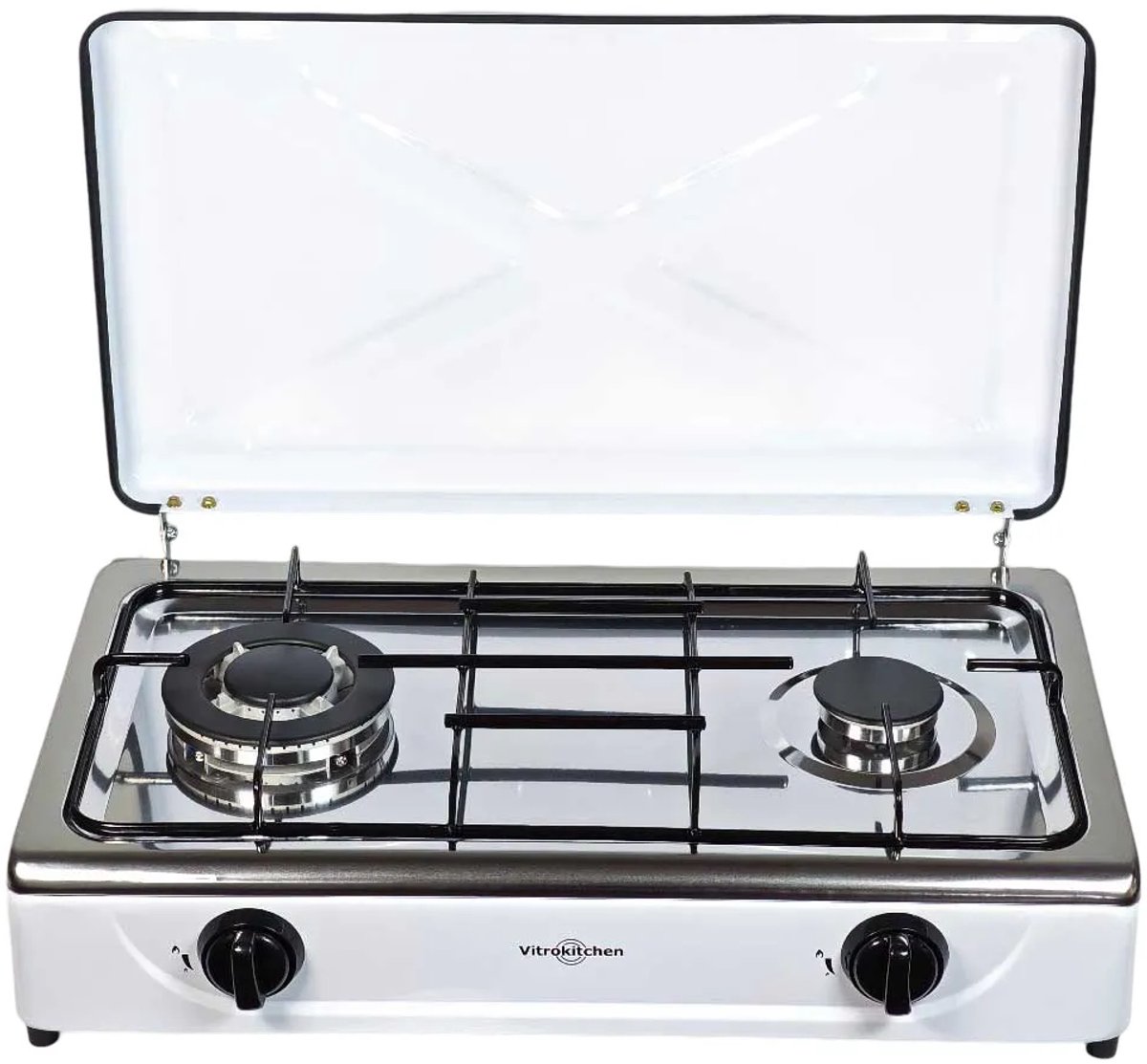 Vitrokitchen 252BB hobs Blanco Encimera 59.5 cm Encimera de gas 2 zona(s)