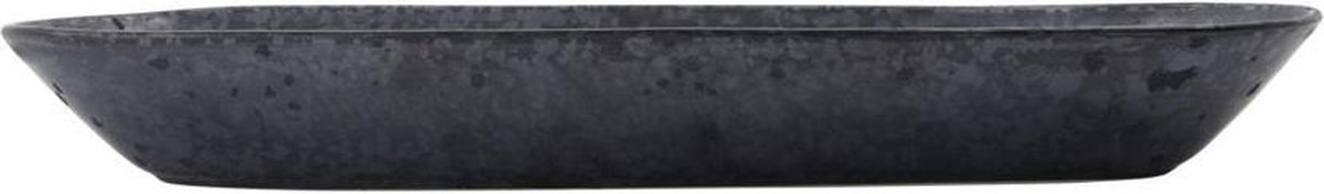 House Doctor Piatto da portata Pion 12x35 cm Nero-marrone