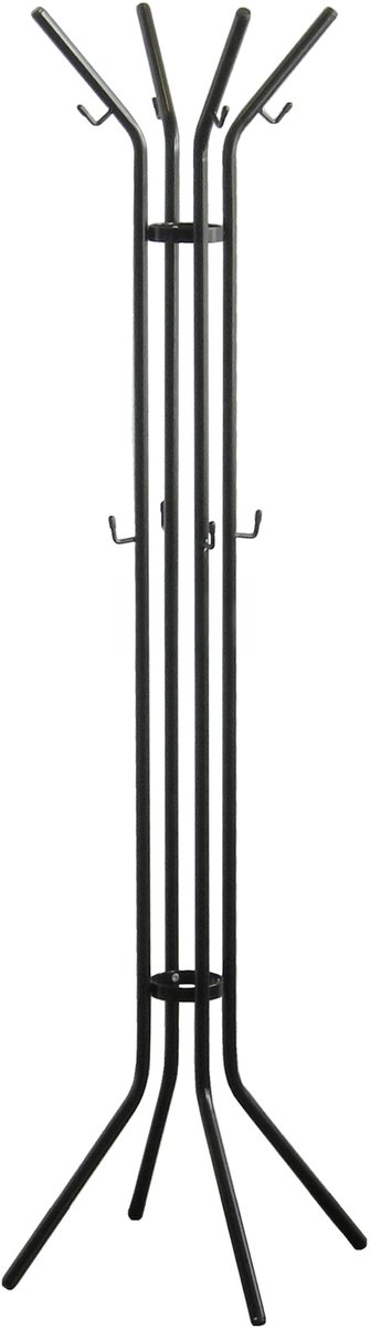 Perchero de pie Jessy (An x Al: 40 x 170 cm, Acero, Negro)