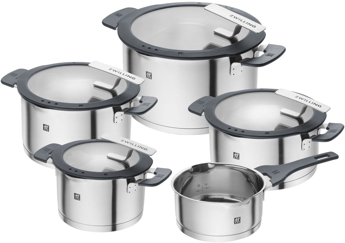 Zwilling Batería de cocina Zwilling Simplify 5 piezas Silver