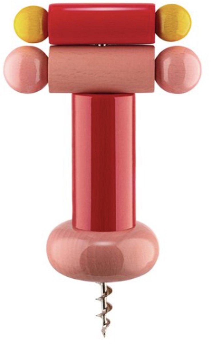 Alessi Apribottiglie cavatappi Twergi Rosso