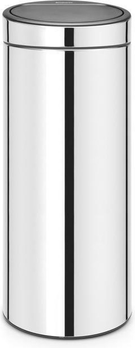 Cubo de basura empotrado Touch bin (30 l, Acero, Acero brillante)