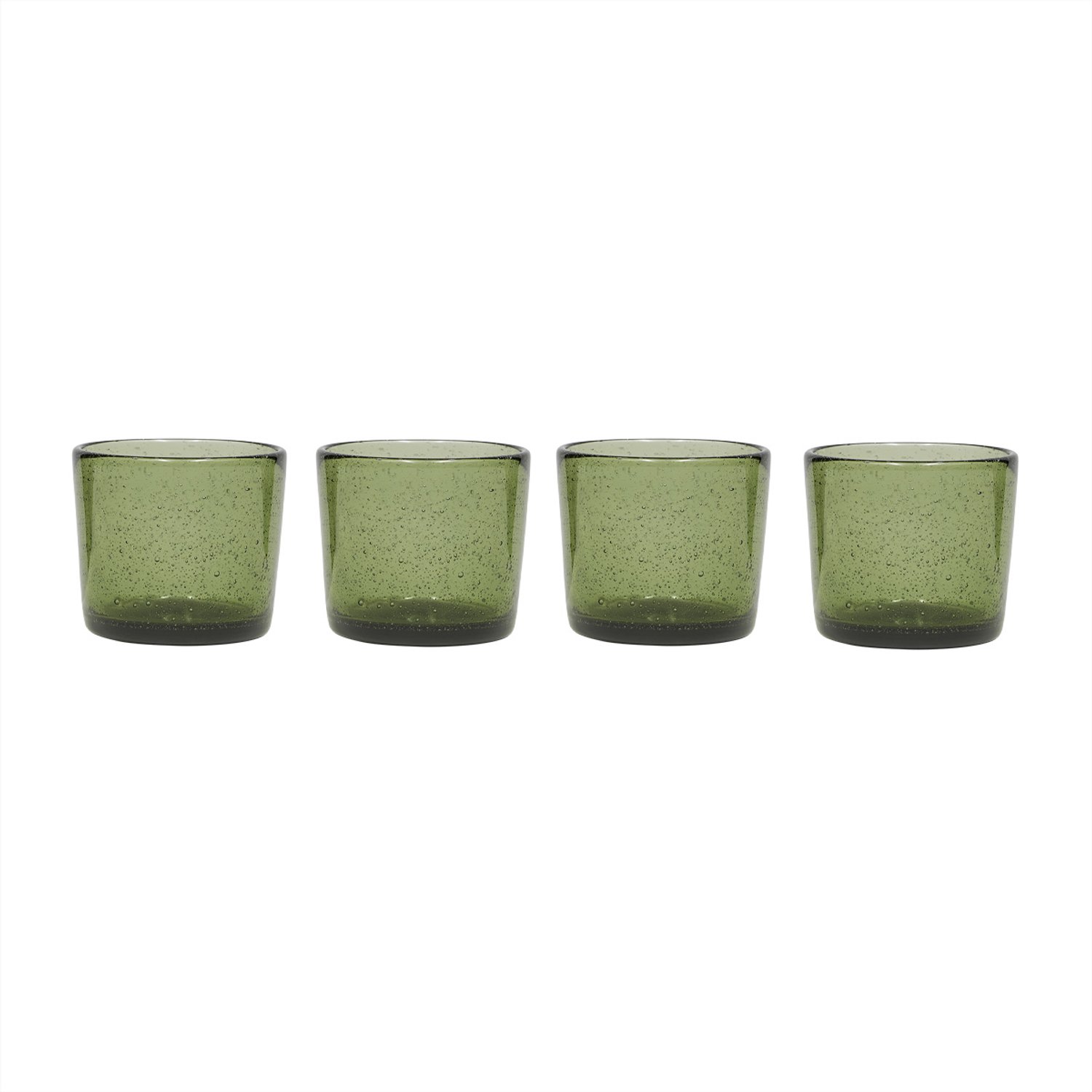 OYOY Verres à boire Kuki, lot de 4 Vert