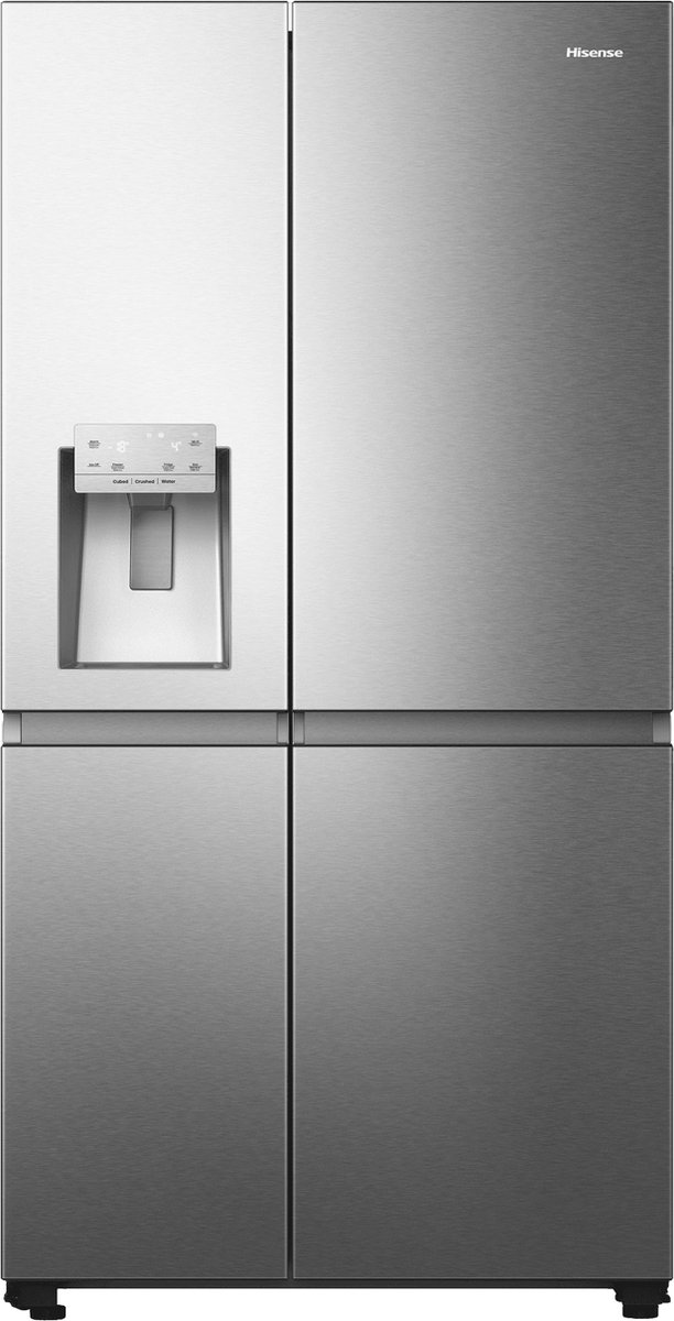 Frigorífico Americano Hisense | RS818N4IIE1 | Puerta lado a lado Independiente | 632 L E | Acero inoxidable