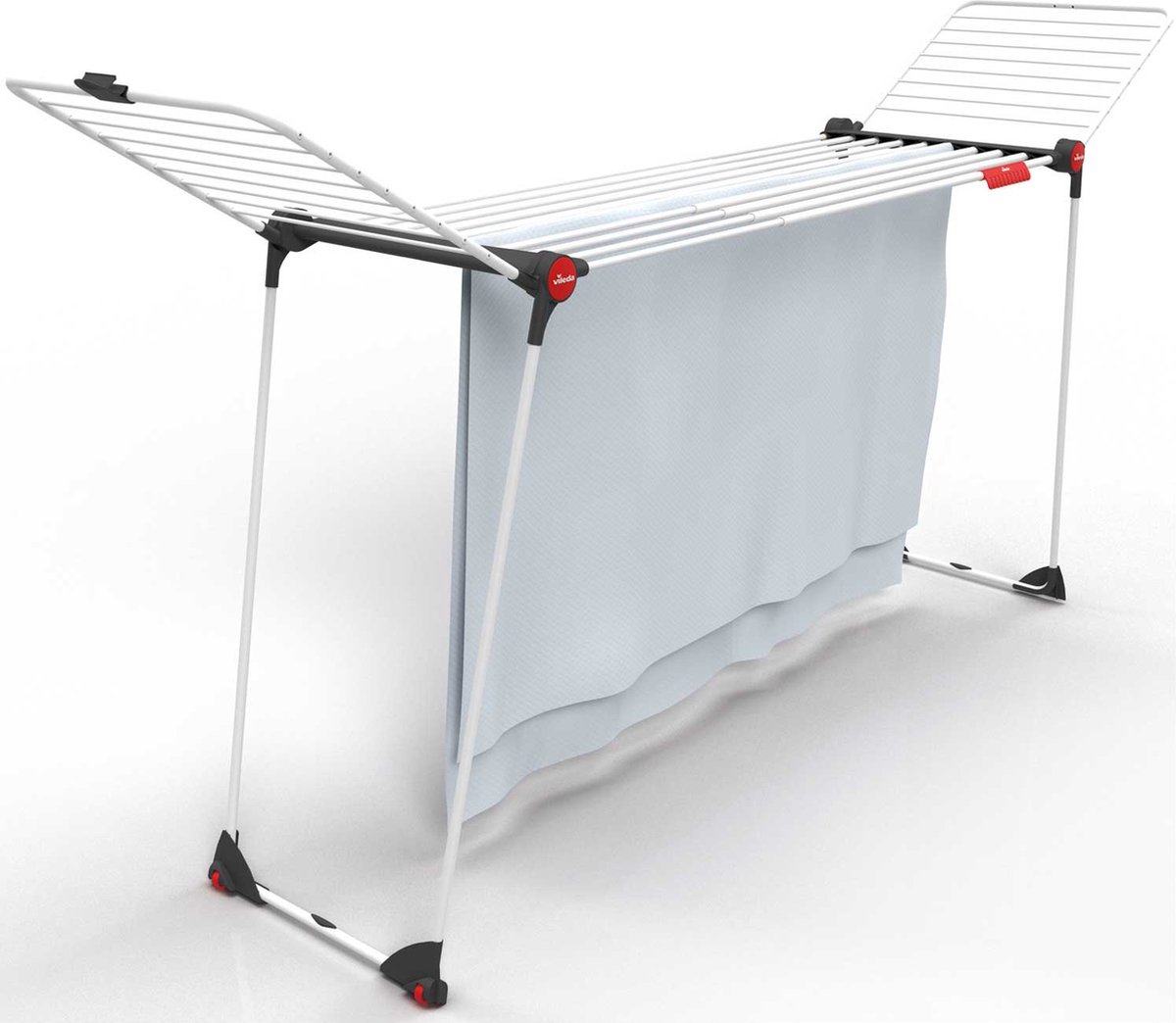 Tendedero con alas Infinity Flex extensible (Longitud cuerda de tender: 30 m, L x An x Al: 304 x 56 x 128 cm, Blanco)