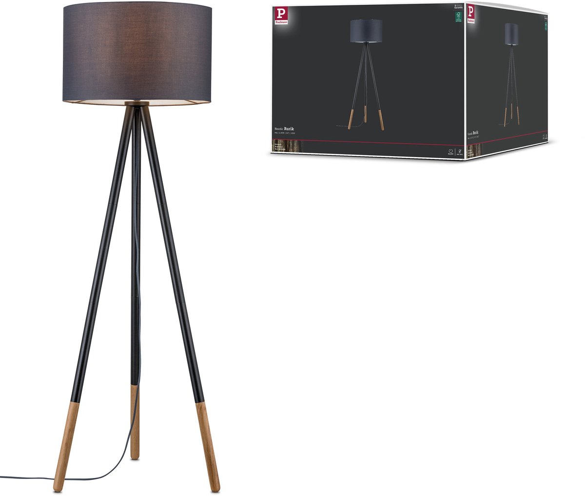 Neordic Lámpara de pie Rurik (Altura: 153 cm)