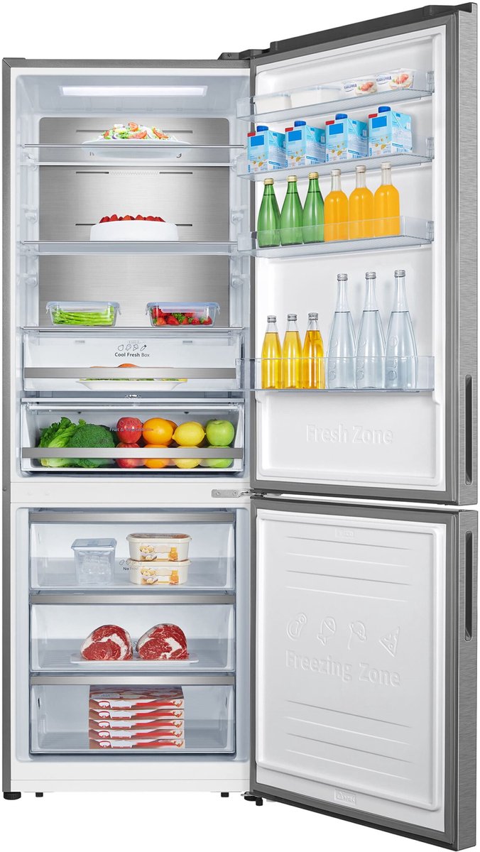 Frigorífico Combi Hisense RB645N4BIC 495 L C Acero inoxidable