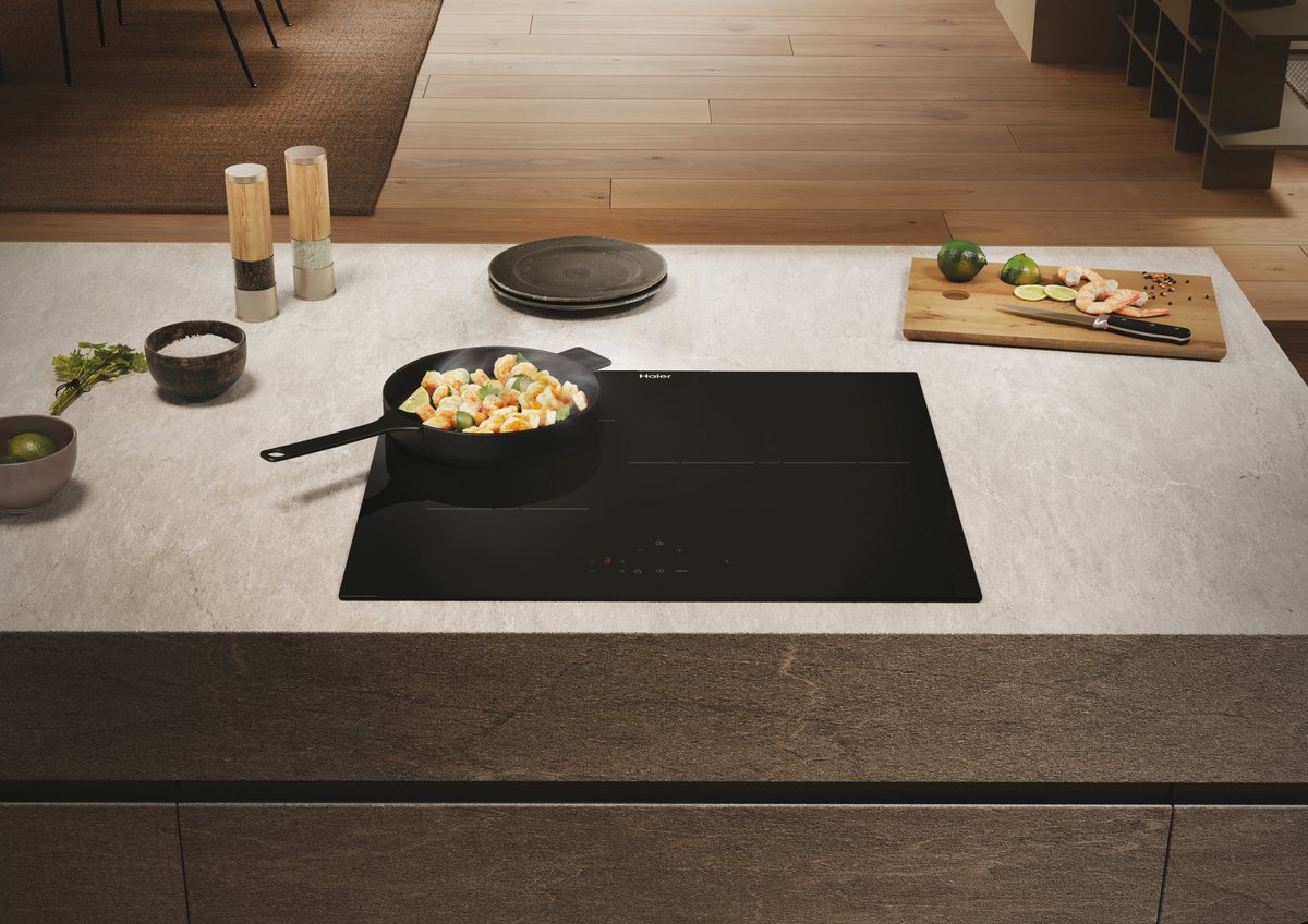 Placa de Inducción Haier HAI633CD/E1 | 7400 W | 60 cm | 3 Zonas | 9 Niveles de Potencia
