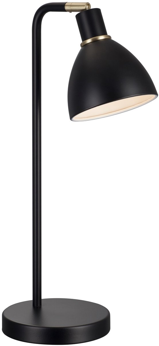 Ray Lámpara de sobremesa (40 W, L x An x Al: 12 x 12 x 46 cm, Negro, E14)