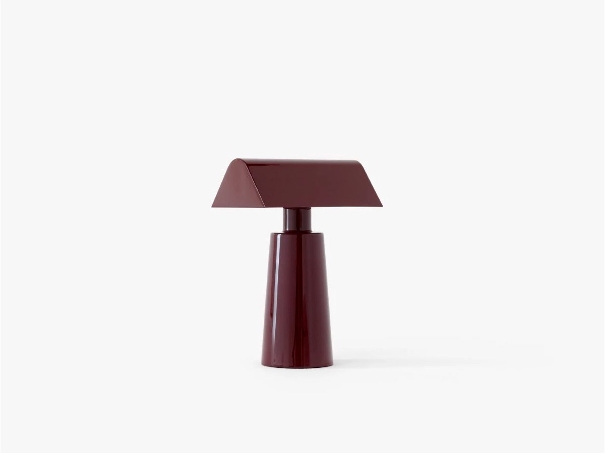&Tradition Caret MF1 portable Lámpara de mesa Dark burgundy
