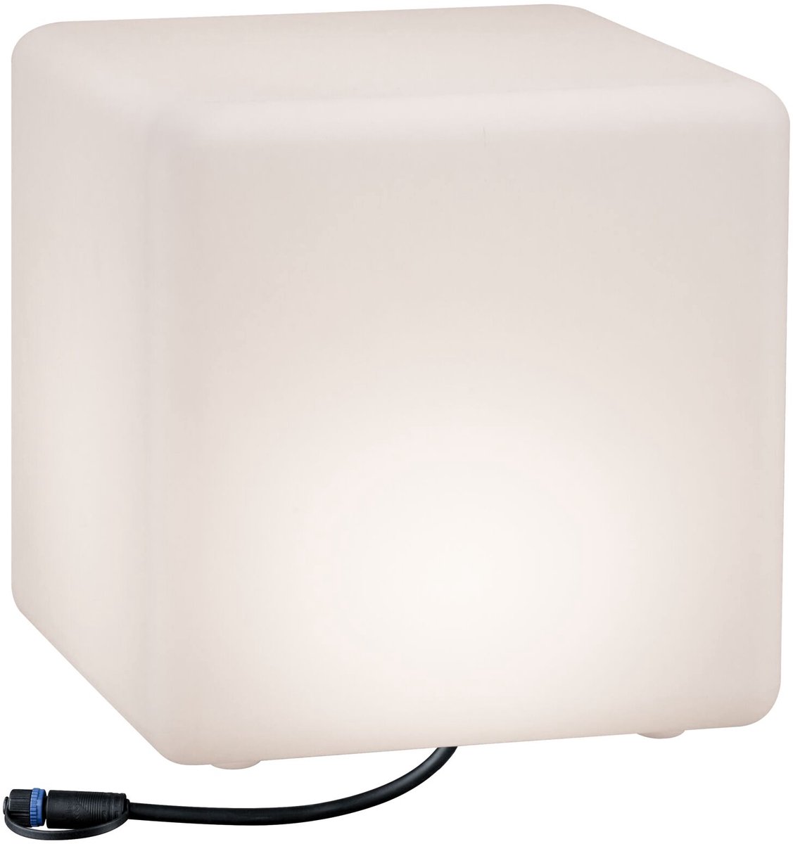 Plug & Shine Lámpara LED decorativa Cube (6,5 W, Blanco, L x An x Al: 30 x 30 x 30 cm)