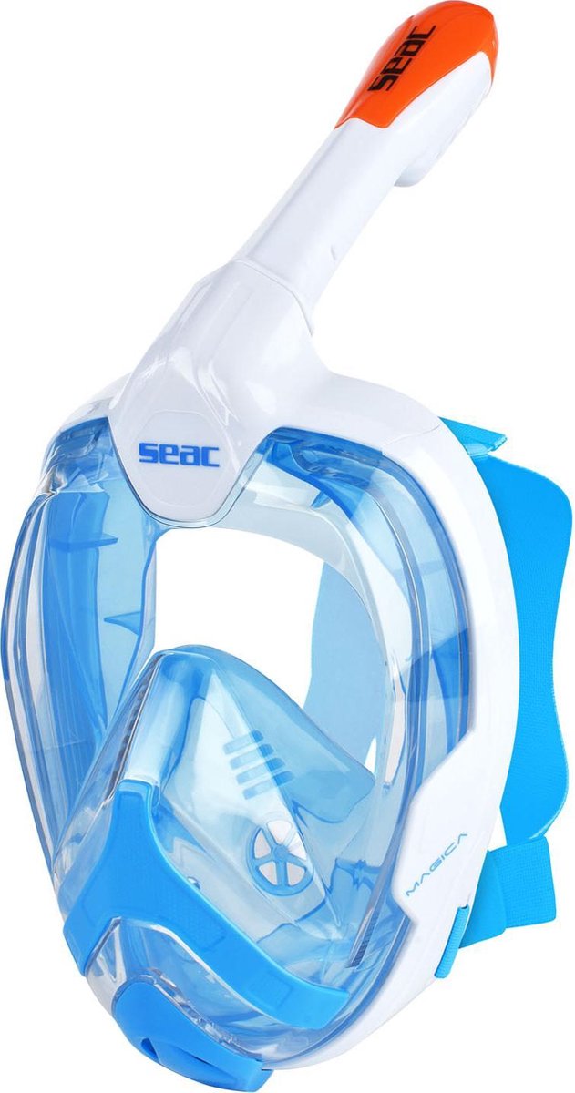 Máscara de Snorkel Mágica (L/XL, Plástico, Azul/Blanco)