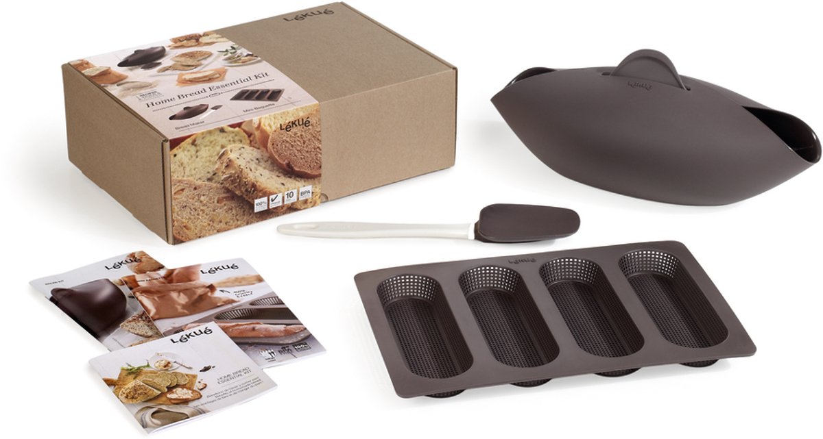 Lékué Kit de boulangerie Lékué lot de 3 Marron