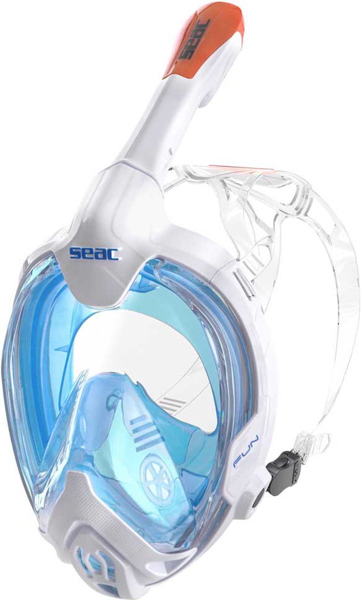 Máscara de Snorkel Fun Junior (XS/S, Plástico, Azul/Blanco)