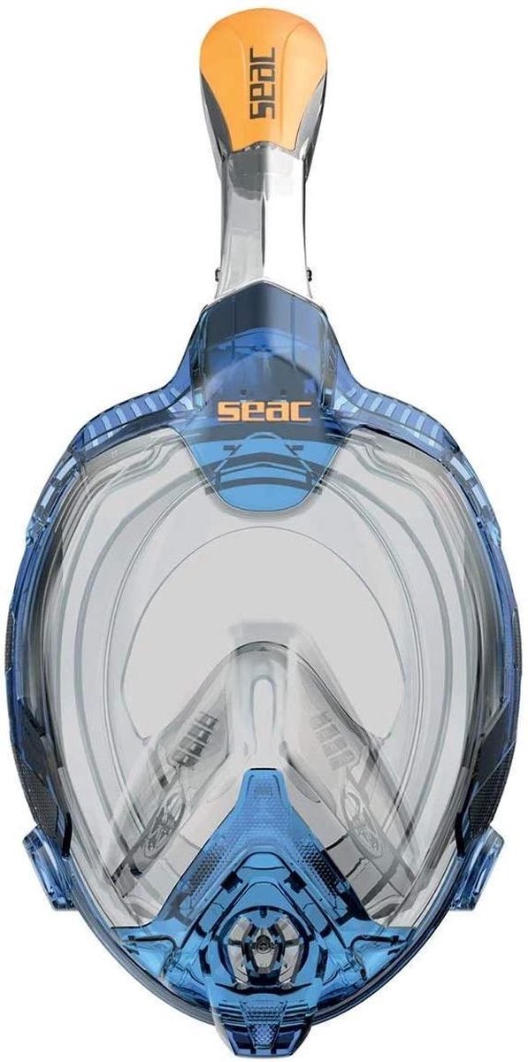 Máscara de Snorkel Fun Junior (XS/S, Plástico, Azul/Naranja)