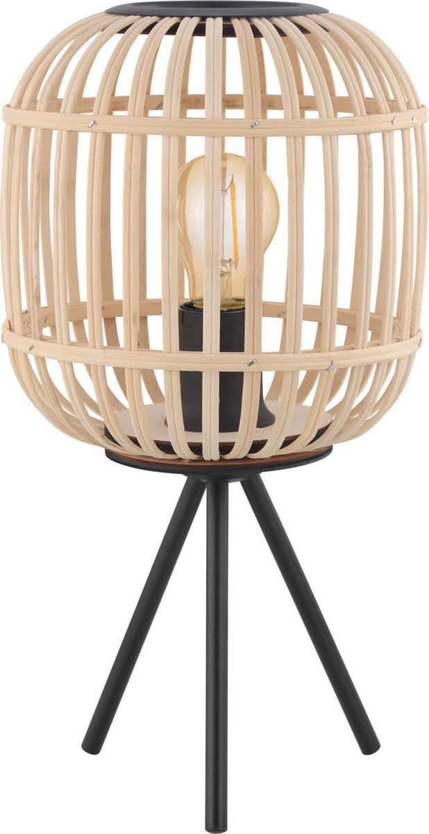 Bordesley Lámpara de sobremesa (28 W, Ø x Al: 21 x 40 cm, Marrón claro, E27)