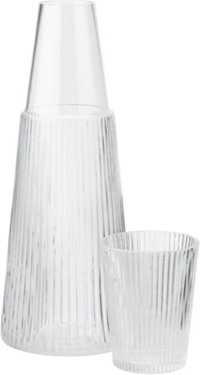 Stelton Caraffa Pilastro con bicchiere Trasparente