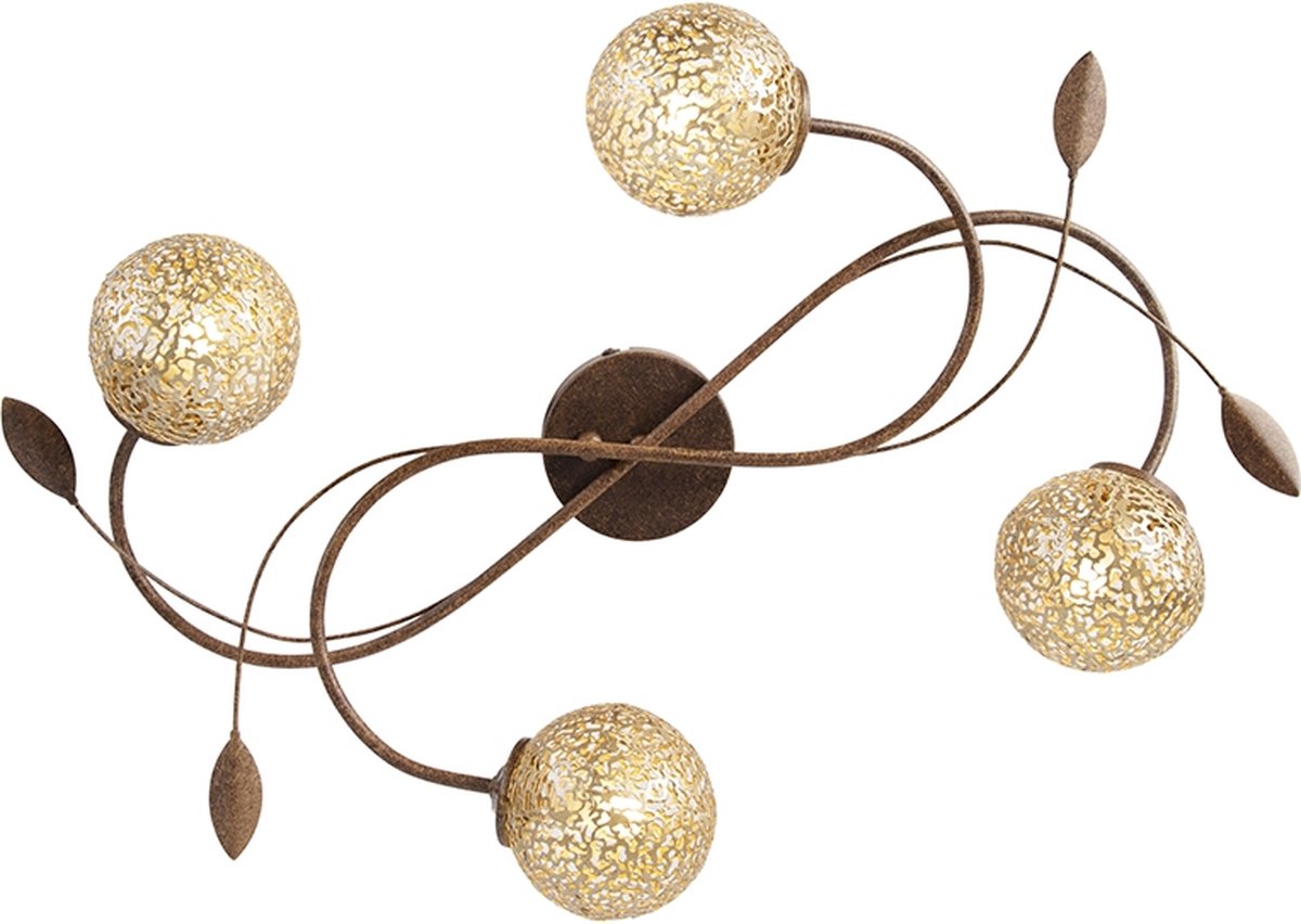 Greta Plafón (160 W, 65,3 x 38,8 x 14,1 cm, Cobre, G9)