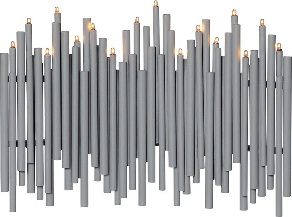 Star Trading Candelabro de Adviento Note 25x35 cm gris
