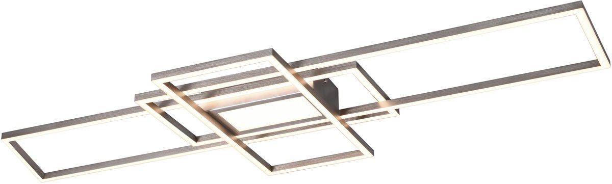 Plafón LED Irvine (60 W, L x An x Al: 6,5 x 105 x 42 cm, Níquel mate)