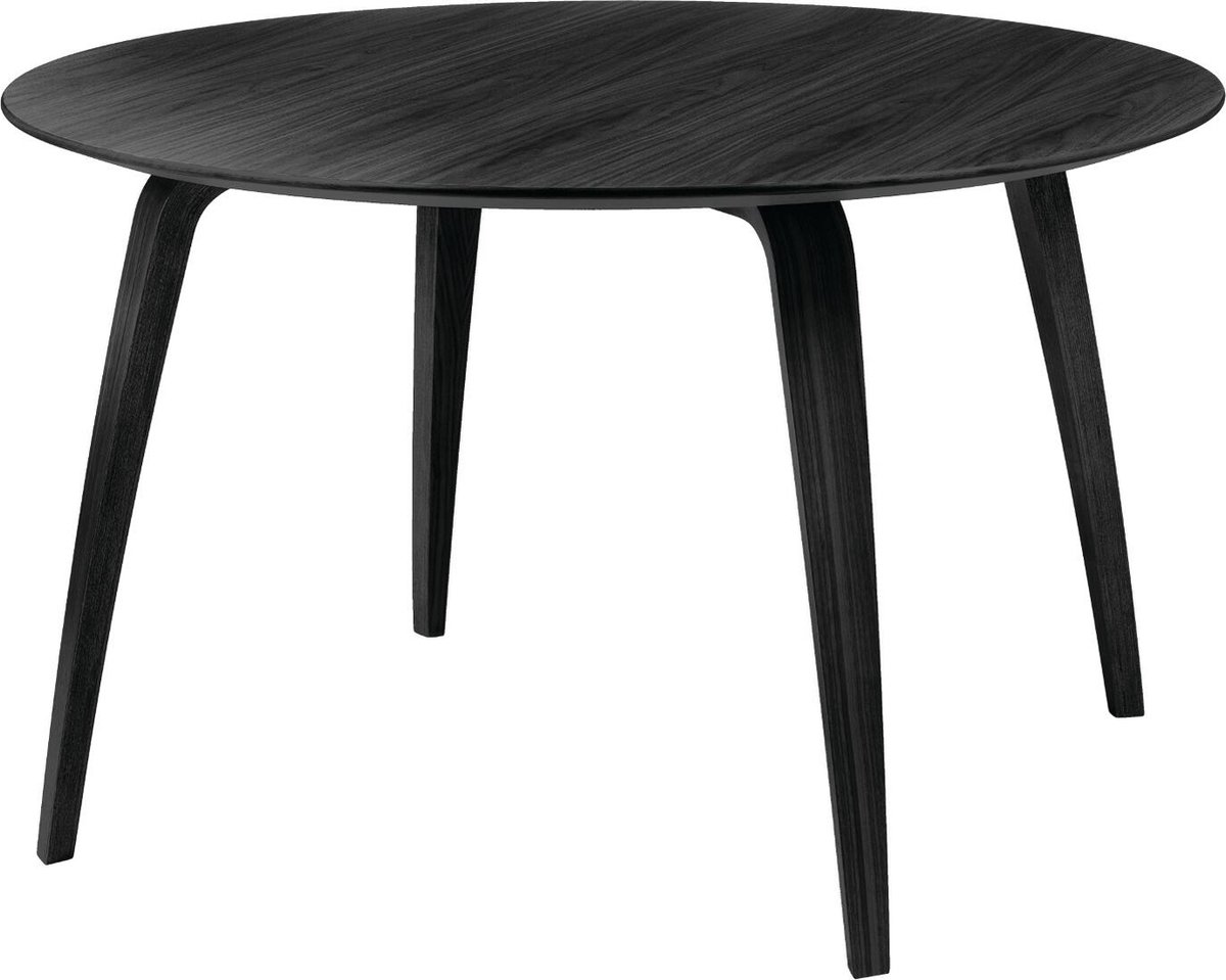 GUBI Mesa Gubi runt Black stained ash