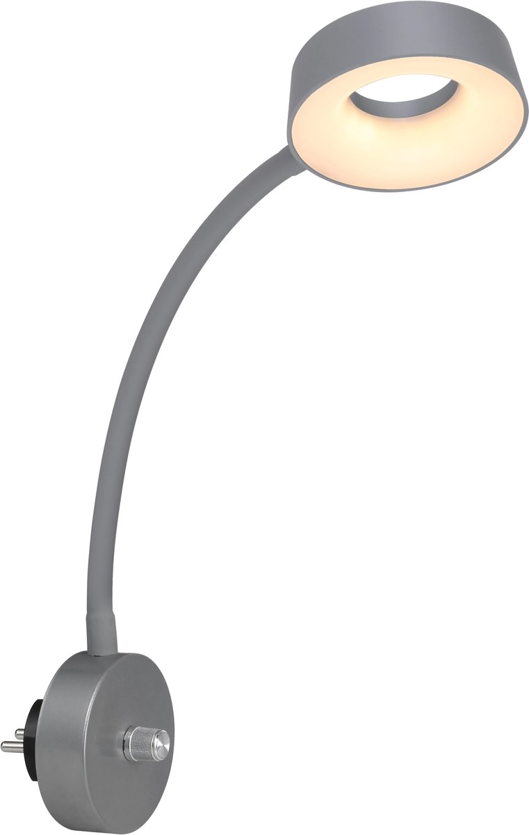 Aplique de pared LED Lehovo (An x Al: 26 x 45,5 cm, Plata)