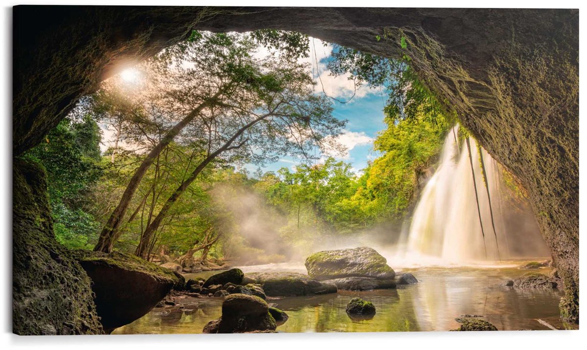 Cuadro de madera Deco Block Cave View (Cave View, An x Al: 118 x 70 cm)