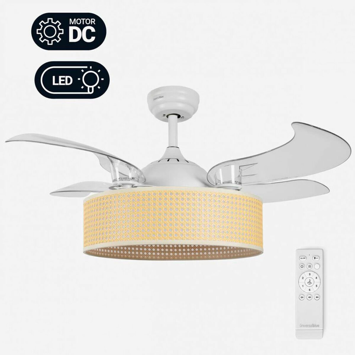 Ventilador Techo Universal |.BLUE JALOQUEWR | 104CM DC LED PL