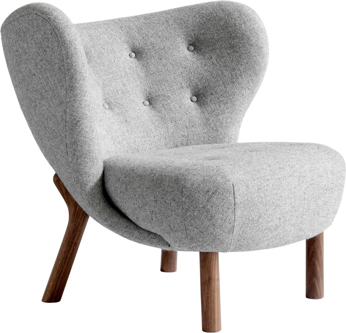 &Tradition Poltrona Little Petra VB1 Noce oliato, Hallingdal